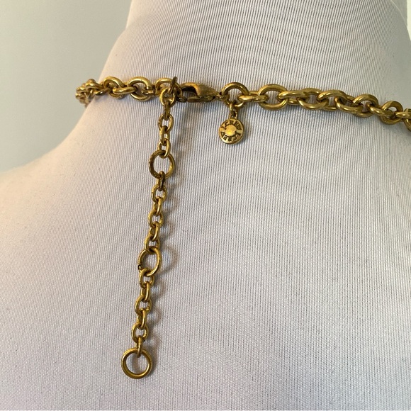 Statement Necklace | Jewel Tone Green & Yellow - Picture 4 of 5